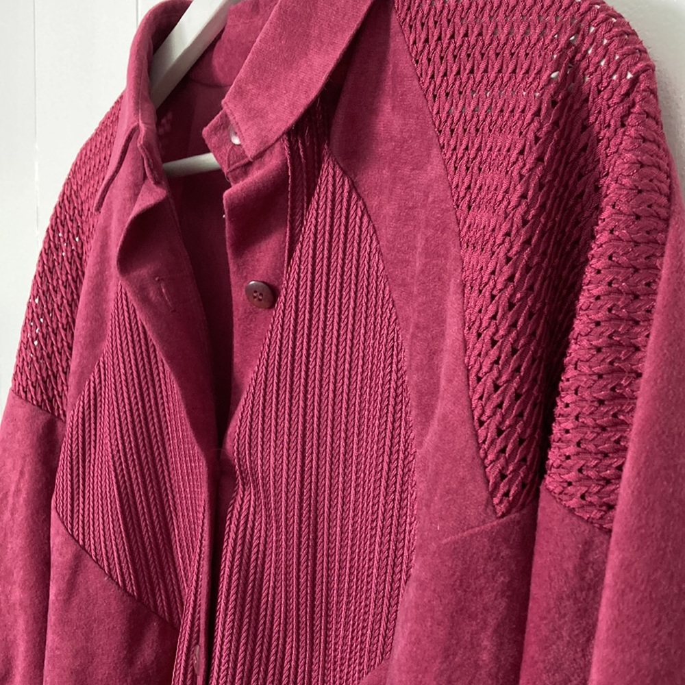 Light Burgundy 90s Jacket - Picture 4 of 7